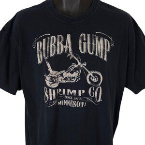 Bubba Gump T Shirt Mens Size XL Black Shrimp Co Minnesota I Ate Some